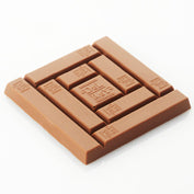 Milk chocolate tablet with macadamia nuts