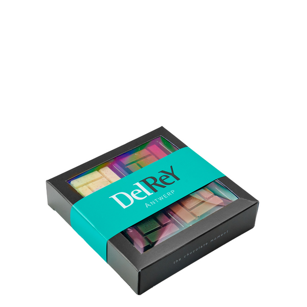 DelRey doosje met mini chocoladereepjes / DelRey box with mini chocolate bars