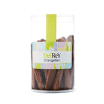 DelRey stokjes van gekonfijte sinaasappelschil omgeven door melk of fondantchocolade / DelRey sticks of candied orange peel surrounded by milk or dark chocolate
